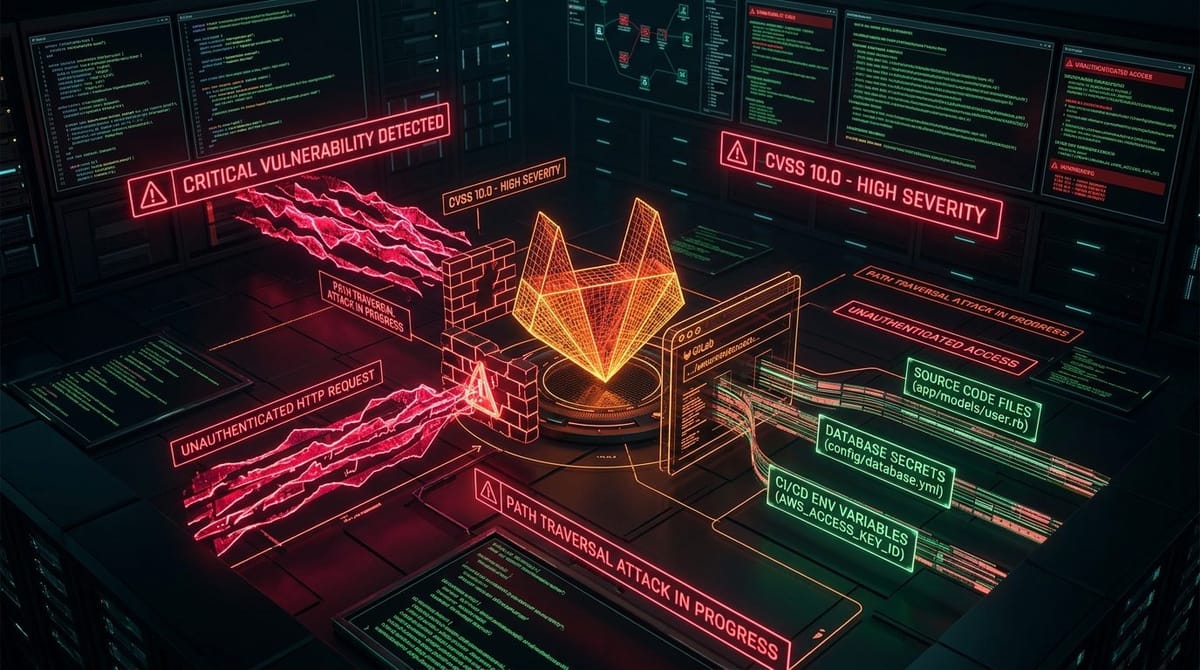 CVE-2026-85706: Lectura Arbitraria de Archivos CVSS 10.0 en GitLab Añadida al Catálogo CISA KEV