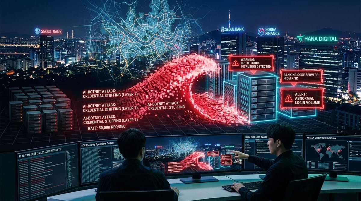 South Korean Commercial Banking Wave AI Credential Stuffing Attack