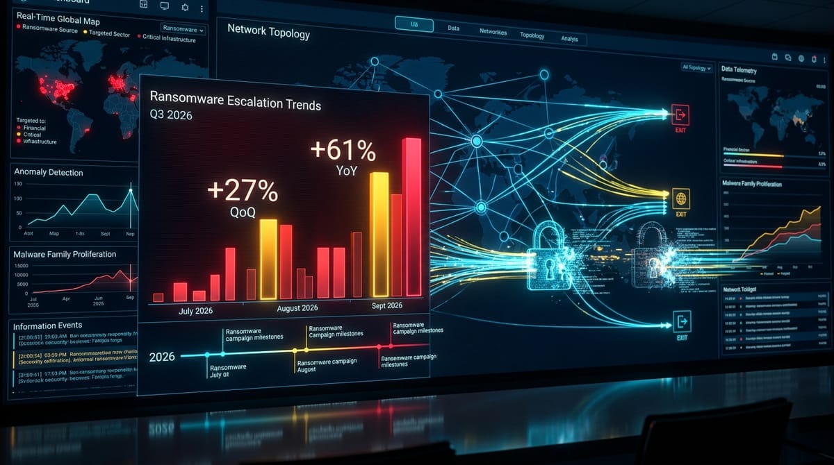 Estadísticas y Tendencias de Ransomware en el Tercer Trimestre de 2026
