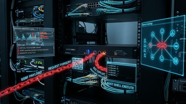 CVE-2026-15409 y CVE-2026-15410: SSRF Encadenado y RCE como Root en Dispositivos SonicWall SMA 1000 por UTA0533